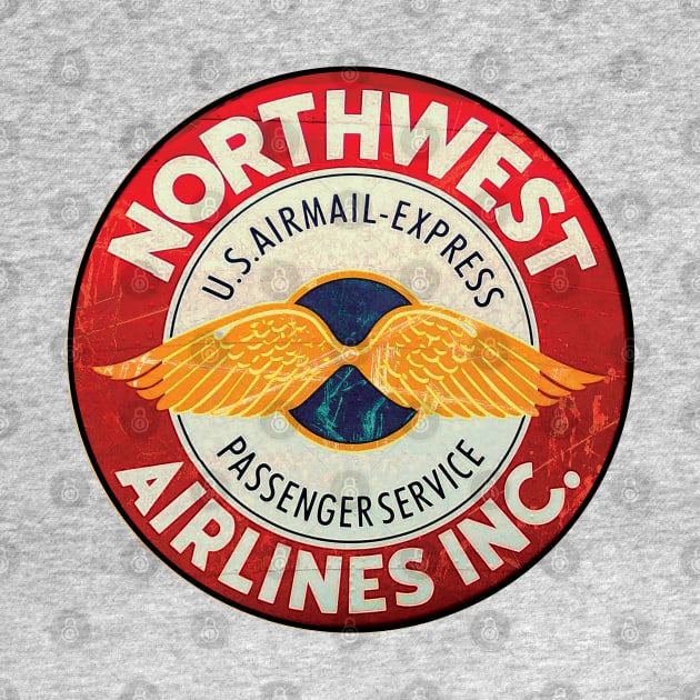 Northwest Airlines by Midcenturydave